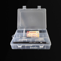 Étui à crayons transparent, boîte de rangement pour outils d'art, insert en plastique, boîte à papeterie multifonctionnelle simple pour les écoles et les bureaux