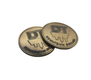 מזכרת יוקרה אישית מותבלט סמל כסף אמיתי מצופה זהב אמיתי מטבע מתכת