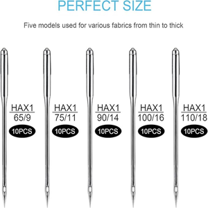 Agujas Industriales Universales <span class=keywords><strong>para</strong></span> Máquinas <span class=keywords><strong>de</strong></span> Coser, Agujas Planas <span class=keywords><strong>para</strong></span> Máquinas Singer, Brother, Janome, Varmax, <span class=keywords><strong>para</strong></span> Trabajos <span class=keywords><strong>de</strong></span> Costura - Product Image 2