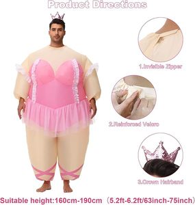 <span class=keywords><strong>Disfraces</strong></span> <span class=keywords><strong>de</strong></span> ballet inflables <span class=keywords><strong>para</strong></span> adultos, disfraz divertido <span class=keywords><strong>de</strong></span> soplar con corona, diadema, fiesta <span class=keywords><strong>de</strong></span> <span class=keywords><strong>Halloween</strong></span>, juego <span class=keywords><strong>de</strong></span> rol - Product Image 3