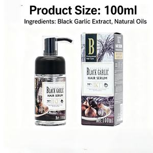 ウィッグと人間の髪のための黒ガーリックセラム卸売アンチフリズシルキーヘアセラム無料サンプルプライベートラベル - Product Image 6