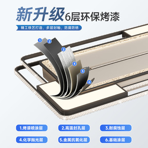 <b>Ceiling</b> Fan <b>Light</b> With Negative Ion Air Purifier <b>Led</b> <b>Light</b> Source Flush Mount For Living Room Bedroom Eye Protection - Product Image 5