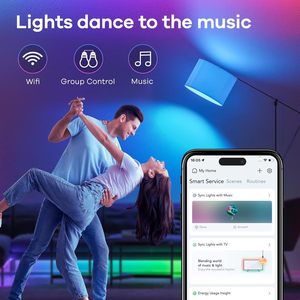 Bombilla inteligente Matter con colores RGB Conexión directa a Tuya & SmartThings <span class=keywords><strong>Apple</strong></span> Home Siri Control de voz Luces <span class=keywords><strong>inteligentes</strong></span> para el hogar - Product Image 4