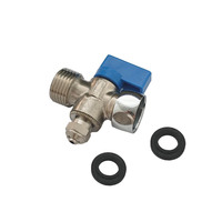 Vanne en T pour purificateur d'eau en laiton nickelé sur mesure - Vanne à boisseau sphérique intégrée 2/3 voies en acier inoxydable