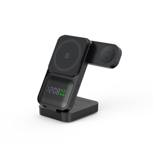 QC3.0 3-in-1 Magnetic Charger Multi-Function Foldable Wireless Charging Station for iPhone Smart Watch <strong>Headset</strong> 9V/2A Input - Product Image 1