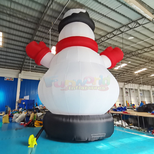 Globo Inflable Gigante de Muñeco de Nieve de 26 Pies con Bomba de Aire Manual para Decoraciones Navideñas - Resistente al Agua y Duradero - Product Image 3