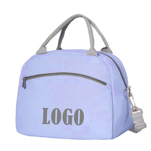 Plegable mantener alimentos frescos aislamiento térmico almuerzo enfriador mensajero bolsa de mano para Camping playa viaje Picnic bolsos portátiles - Product Image 6