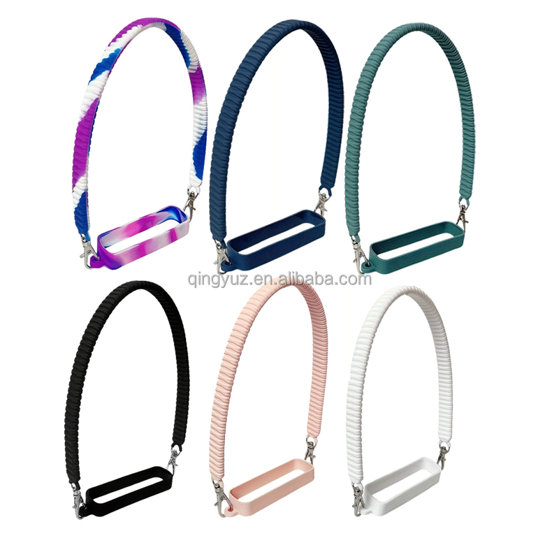Personalized Nylon ID Card Crossbody Strap Fashionable Silicone Cell Phone Lanyard Image 2