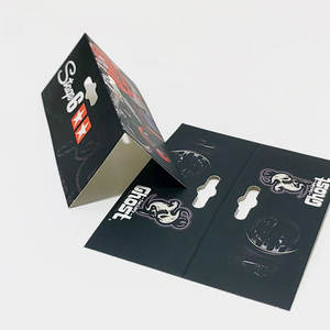 사용자 정의 종이 유로 구멍 걸이 양말 포장 폴리 백 가방 포장을위한 토퍼 카드 헤드 카드 - Product Image 5