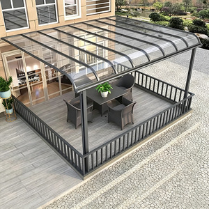 Lámina de policarbonato Xinshiyuan para techos, color gris, duradera, moderna, panel de protección solar para exteriores, para toldos y portones de patio. - Product Image 1