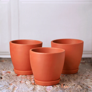 Juego de 4 Macetas de Terracota Kullad Hechas a Mano para Interiores y Exteriores, Balcón, Terraza, Jardín, Decoración del Hogar, Macetas Rústicas de Arcilla - Product Image 4