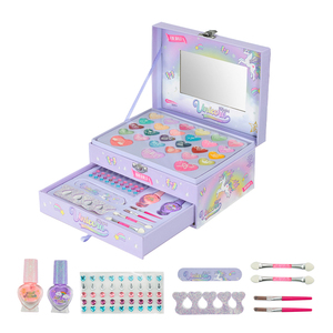 Caja <span class=keywords><strong>de</strong></span> Productos <span class=keywords><strong>de</strong></span> Maquillaje <span class=keywords><strong>para</strong></span> <span class=keywords><strong>Niñas</strong></span>, Set <span class=keywords><strong>de</strong></span> Esmalte <span class=keywords><strong>de</strong></span> <span class=keywords><strong>Uñas</strong></span>, Paleta <span class=keywords><strong>de</strong></span> Cosméticos, Kit <span class=keywords><strong>de</strong></span> Maquillaje en Maleta <span class=keywords><strong>para</strong></span> <span class=keywords><strong>Niñas</strong></span>, Maquillaje Infantil con Caja <span class=keywords><strong>de</strong></span> Manualidades - Product Image 1