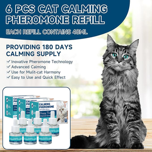 Produk hewan peliharaan Premium Diffuser feromon menenangkan kucing alami bahan plastik untuk penggunaan ruang tamu kucing Calms dan anjing - Product Image 4