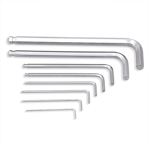 9-Piece Industrial Grade Carbon Steel Metric L-Shaped Single End Hex <strong>Key</strong> Wrench <strong>Set</strong> (1.5mm-10mm) OEM Ergonomic Handle 10 NM Max - Product Image 4
