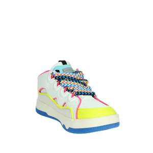 Sneakers Donna SASS240737 Bianco Giallo in Tela, Scarpe Trendy - Product Image 5