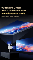 Mini projecteur TS-6 4K 3D portable pour home cinéma et jeux vidéo Android 13 avec objectif à courte focale et mise au point automatique