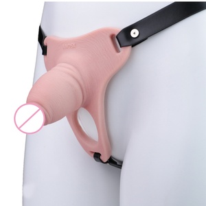 Wholesale Silicone Chastity Cage Wearable Penile Chastity Pants BDSM Enthusiasts Strap on <b>Dildo</b> Sheath Hollow Sex Toys for Adult - Product Image 3