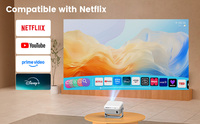 Projecteur de téléphone F10 de haute qualité, système d'exploitation Whale OS, mini projecteur Netflix officiel, 4k, intelligent, Wifi, projecteur Full HD 1080p