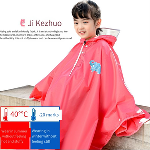 Impermeabile - Completamente Impermeabile per Neonati e Studenti. Include una mantella antipioggia da ciclismo, una borsa a tracolla monopezzo e un cappuccio. - Product Image 4