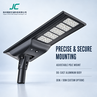 Lampadaire solaire LED intégré haute puissance pour extérieur, étanche, tout-en-un, éclairage routier