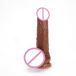 Flüssiges Silikon Realistischer vibrierender <span class=keywords><strong>Penis</strong></span> Ultra weicher künstlicher <span class=keywords><strong>Penis</strong></span> Weibliches Masturbation spielzeug Adult Sex Toy - Product Image 2
