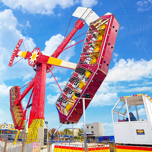 Atracción de Feria Personalizada, Remolque Portátil <span class=keywords><strong>Kamikaze</strong></span> Rides, Popular Atracción Giratoria de Doble Brazo Ranger Skymaster - Product Image 4