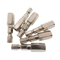 Tige de connexion M6 filetée de 38 mm avec tige de 6,35 mm, accessoires pour outils électriques, adaptateur de perceuse hexagonale pour perceuses et polisseuses