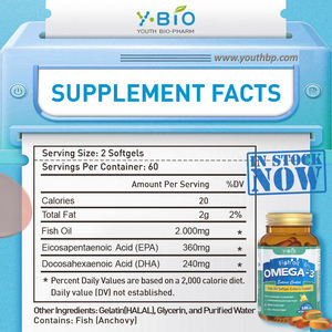 Capsule di Olio di Pesce Omega 3 a Marchio Privato Pronte per la Spedizione, Rivestimento Enterico, Alta Potenza 1000mg EPA e DHA, 120 Capsule - Product Image 5