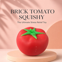 Nouveau jouet à presser réaliste en forme de tomate, à récupération lente, croustillant et moelleux, anti-stress, fruits et légumes émotionnels, boîte surprise cadeau