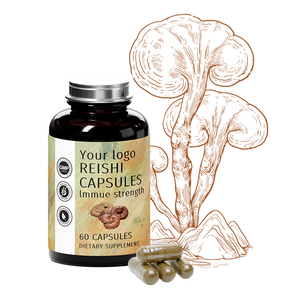 Suplemento De Cápsula Orgânico Reishi <span class=keywords><strong>Shell</strong></span>-quebrado Extrato De <span class=keywords><strong>Ganoderma</strong></span> Lucidum Esporo Em Pó Cápsulas Cápsula De Cogumelo <span class=keywords><strong>Ganoderma</strong></span>
