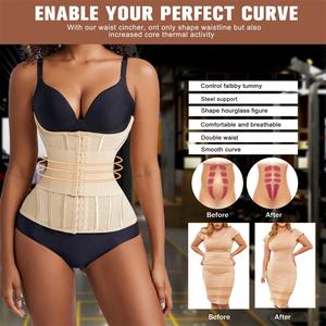 Faja Reductora Moldeadora de Abdomen para Mujer Corsé Entrenador de Cintura de Alta Compresión Modelador Corporal - Product Image 5