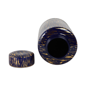 Vaso Decorativo in Ceramica a Forma di Cilindro per Centrotavola del Soggiorno, Elemento d'Arredo Moderno per l'Ingresso di Casa - Product Image 6