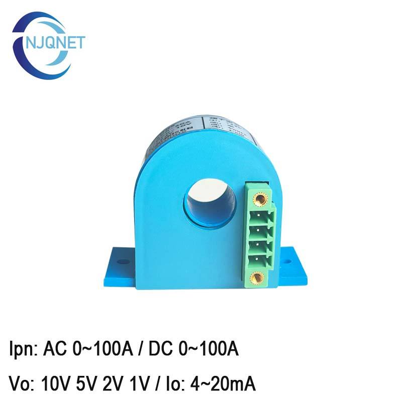 QNDB6 AC DC 1A 5A 10A 20A 30A 50A 100A / RS485 Current Transmitter Hall Effect Current Sensor Transformer Current Transducer