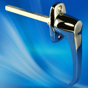 Poignée d'armoire en alliage de zinc Serrure Poignée en L de meubles de porte de haute qualité - Product Image 2