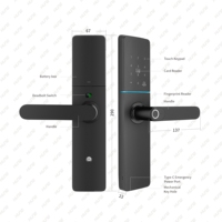 Système de serrure intelligente HUNE anti-rayures, anti-poussière, TUYA BLE IP66 RoHS, en alliage d'aluminium, NFC, pour magasin