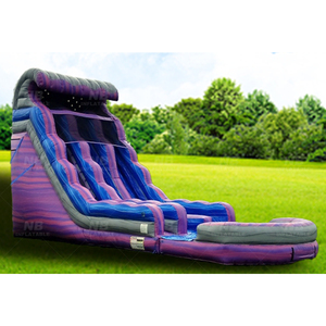 Kids Adults 18 Ft Commercial <b>Inflatable</b> <b>Water</b> <b>Slide</b> High Wave PVC Material CE Certified 3-Year Warranty <b>Inflatable</b> <b>Water</b> <b>Slide</b> I - Product Image 1