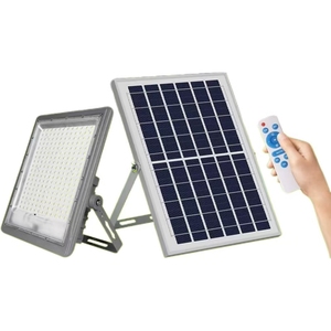 Reflector LED <span class=keywords><strong>Solar</strong></span> de Aluminio para Exteriores, Impermeable IP66, con Batería LiFePO4, para Estadios Deportivos, 200W/300W, Garantía de 2 Años, Haz de Luz de 70-140° - Product Image 1