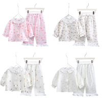 Ensemble de vêtements d'intérieur pour filles, confortable, en fibre de polyester respirante, ample, fin, imprimé, avec dentelle, pantalon court, deux pièces