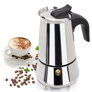 Cafetera Moka de Acero Inoxidable, Cafetera Espresso para Estufa, Percolador de Café, Estilo Clásico, Cafetera <span class=keywords><strong>Greca</strong></span>, Máquina para Café Mocha - Product Image 2