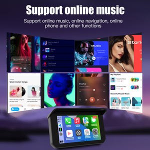 Không dây Carplay xe máy Android Auto GPS navigation màn hình với 5 inch hiển thị cảm ứng không thấm nước IPX7 Dashcam Moto máy ảnh - Product Image 6