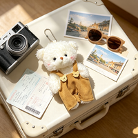 Porte-clés en peluche personnalisés OEM d'usine, jouets breloques mignons Kawaii, lapin de dessin animé, animal, fruit, ours en peluche, vente en gros