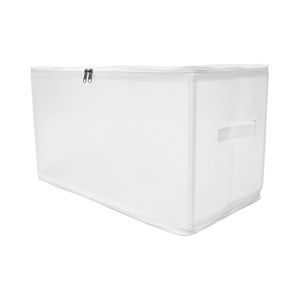 Lot de 7 boîtes de rangement transparentes en plastique pliables pour la maison, organisateur de vêtements, sacs de rangement pour jouets, couettes et livres - Product Image 1