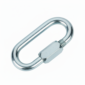 Moschettone ad anello a vite in acciaio inossidabile da 40mm per dispositivi di sicurezza e sopravvivenza - Product Image 1