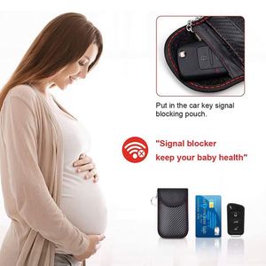 Xd831 Customized Carbon Fiber Rfid Theft Anti Electromagnetic Radiation Faraday Cage Car Key Signal Shielding Bag <b>Box</b> - Product Image 5