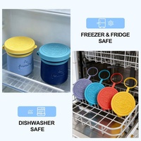 Couvre-bocaux à yaourt en silicone, 4 pièces, couleurs variées, adaptés aux bocaux en verre de 4,4 oz et 5,6 oz, de qualité alimentaire, étanches, réutilisables, anti-fuite