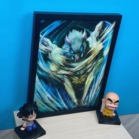 4Designs Affiche Murale Anime 3D Lenticulaire Peinture Murale Kimetsu No Yaiba Papier Peint 3D Personnalisable Autocollant Mural 3D