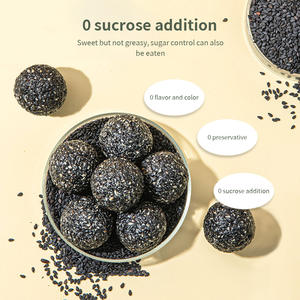 גלולות שומשום שחור הנמכר ביותר בריאות מיובש שמש מאודה כדורי צמחים שחורים שומשום מזון גבוה תכולת ויטמין גבוהה - Product Image 5