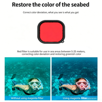 Coque de protection pour plongée Spot Goods, ensemble de filtres rouge, rose, violet pour caméra d'action GoPro13, étui étanche en PC, accessoire