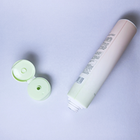 Tube d'emballage en plastique de 100 ml et 150 ml avec bouchon à clapet en forme d'arc, couleur dégradée personnalisée pour conteneur de crème