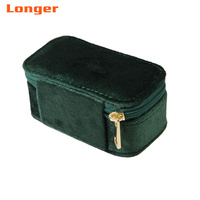 LG7280 Mini-organisateur portable pour présentoir sans séparateurs Rangement de bureau en velours pour accessoires de voyage Organisateur